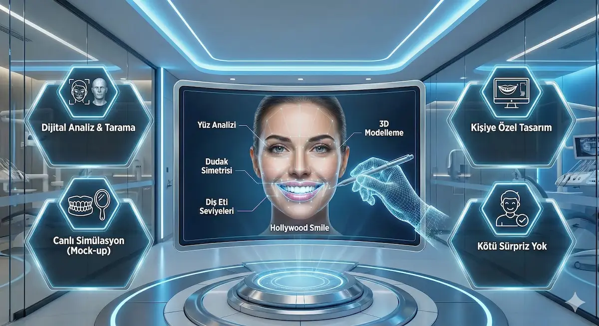 Lächeln-Design Anprobe